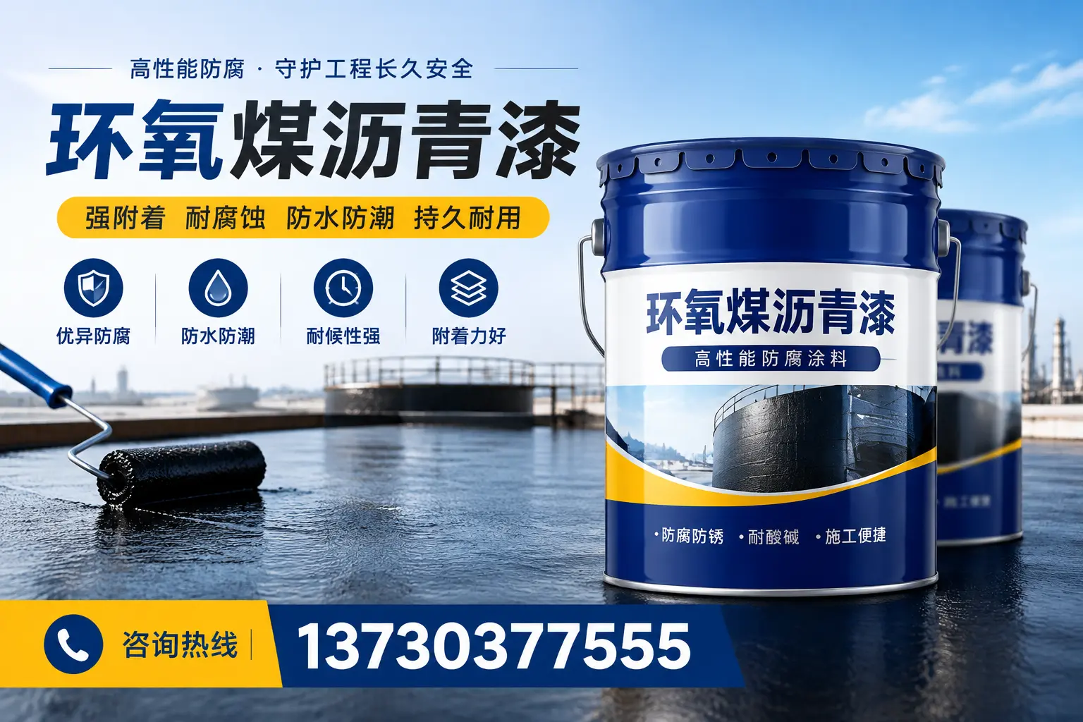 如何判断环氧煤沥青漆的质量?万安消费者指南