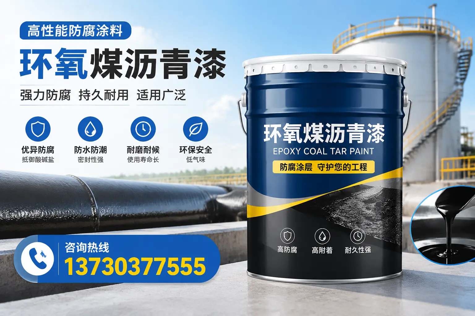 环氧煤沥青漆的耐久性分析，适合万安的使用场景